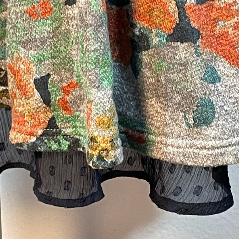 Anthropologie Floral Sweatshirt Dress XS - Picture 5 of 13